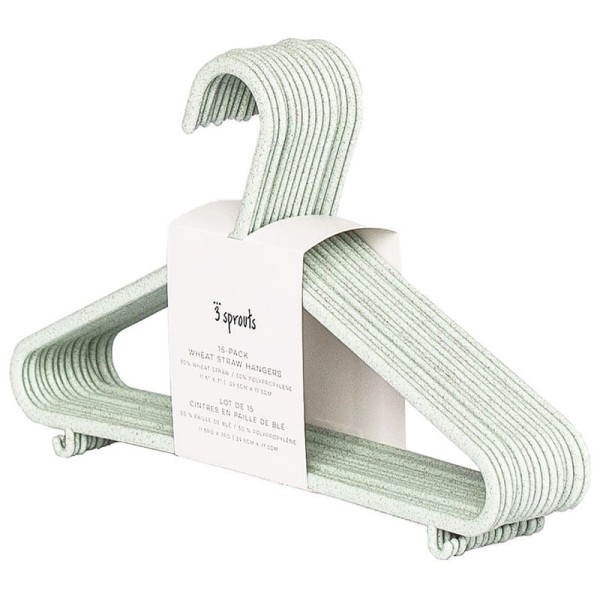 Wieszaki dla dzieci EKO Green 15szt. | 3 Sprouts 