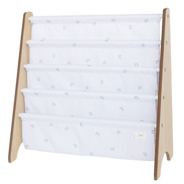 Stojak na Książki Recycled Blueberry Ivory | 3 Sprouts 
