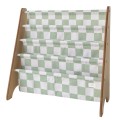 Stojak na Książki Recycled Checkerboard Green | 3 Sprouts