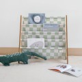 Stojak na Książki Recycled Checkerboard Green | 3 Sprouts