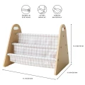 MBGBG_3Sprouts_Dwustronny Stojak na Książki dla Dzieci Gingham Beige.jpg