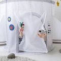 3 Sprouts Rakieta Kosmiczna White - biały namiot dla dzieci z siateczkowymi oknami, model ITNRKT