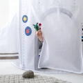 3 Sprouts Rakieta Kosmiczna White - biały namiot dla dzieci z siateczkowymi oknami, model ITNRKT
