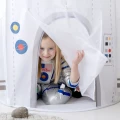 3 Sprouts Rakieta Kosmiczna White - biały namiot dla dzieci z siateczkowymi oknami, model ITNRKT